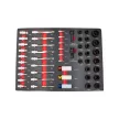 KROFtools Set tăvi pentru cărucior scule, 236 piese pentru 6 sertare (86236)