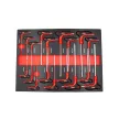KROFtools Set tăvi pentru cărucior scule, 236 piese pentru 6 sertare (86236)
