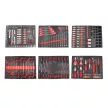KROFtools Set tăvi pentru cărucior scule, 236 piese pentru 6 sertare (86236)