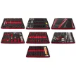 KROFtools PROLINE cărucior scule 9 sertare cu 318 piese (8637)