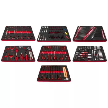   KROFtools Set PROLINE unelte, module pentru cărucior, 7 module, 318 piese (8638)