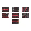 KROFtools Set PROLINE unelte, module pentru cărucior, 7 module, 318 piese (8638)