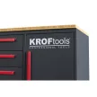 KROFtools Dulap atelier scule cu 12 sertare + banc de lucru, 2,85 m (8670)