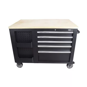   KROFtools Cărucior mobil pentru scule cu banc de lucru (cărucior atelier) 1,14 x 0,73 m (8700)