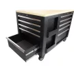 KROFtools Cărucior mobil pentru scule cu banc de lucru (cărucior atelier) 1,14 x 0,73 m (8700)