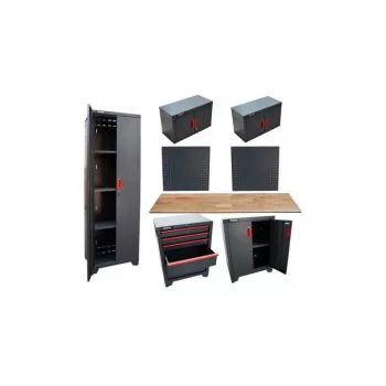   KROFtools Set mobilier atelier 8801+8802+8803+8808+8806x2+8807x2 (8880)