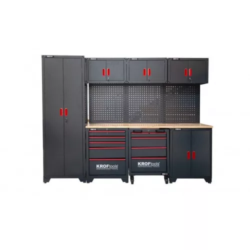 KROFtools Set mobilier atelier/service 8801+8802+8803+8804+8809+8807x3+8806x3, 11 piese (8881)
