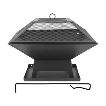LUND focar din oțel cu capac 45 x 45 cm (99715)