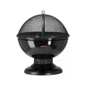   LUND vatră de foc pentru grădină 54 cm cu grătar și capac antiscântei (99717)