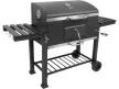 LUND cărucior grill de grădină cu rafturi din lemn 78x42,5 cm (99917)