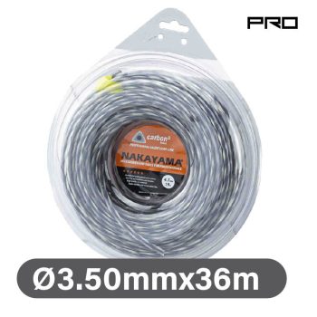   NAKAYAMA PRO Fir torsionat (nylon, carbon3) pentru cositoare, 3,50 mm x 36 m (NC1001)