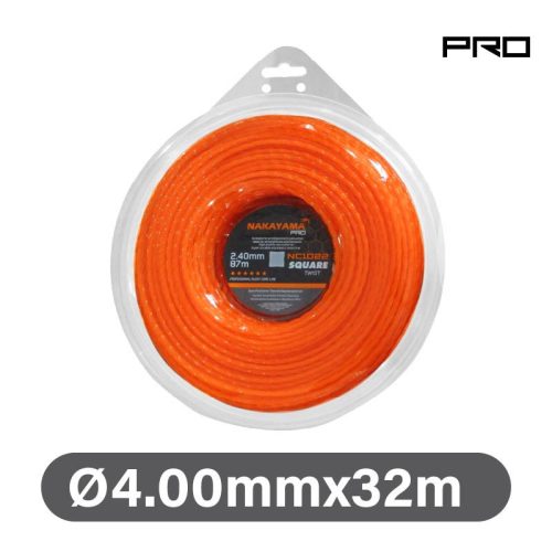 NAKAYAMA PRO Fir rotund nylon-carbon pentru cositoare, 4,00 mm x 32 m (NC1025)