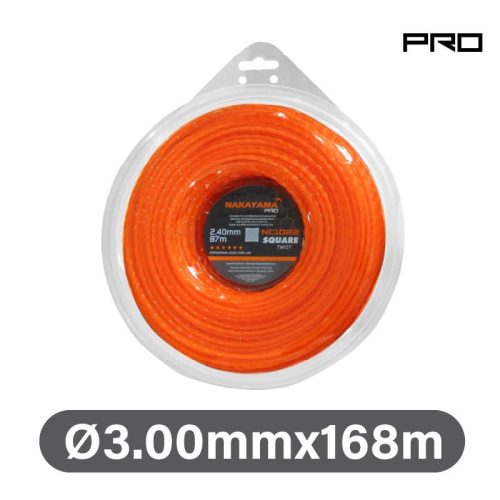 NAKAYAMA PRO Fir rotund nylon-carbon pentru cositoare, 3,00 mm x 168 m (NC1026)