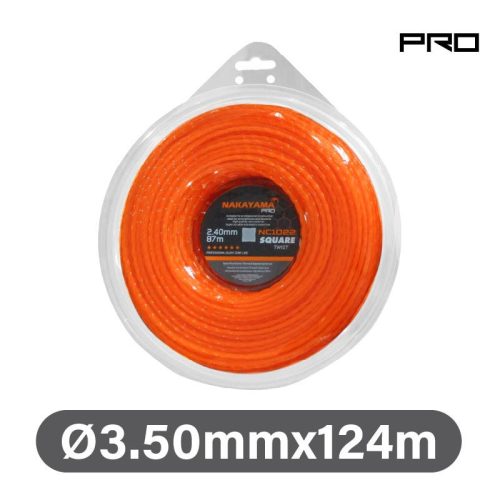 NAKAYAMA PRO Fir rotund nylon-carbon pentru cositoare, 3,50 mm x 124 m (NC1027)
