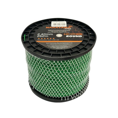 NAKAYAMA PRO Fir rotund nylon-carbon pentru cositoare, 2,4 mm x 262 m (NC1036)