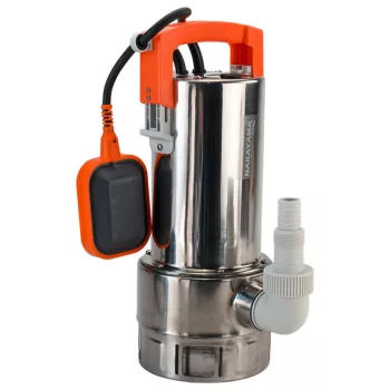   NAKAYAMA PRO Pompa submersibilă inox 1100W, 10,5m, 16500L/oră, apă murdară (NP1060)