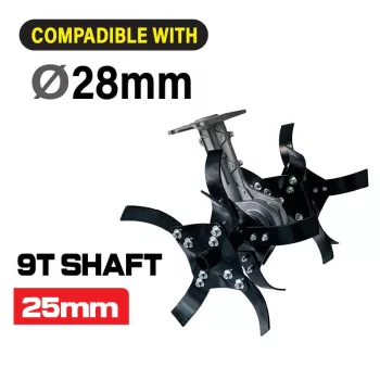 NAKAYAMA adaptor cultivator 25cm (PB1000)