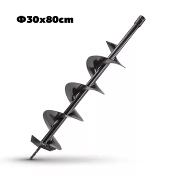   NAKAYAMA Tija burghiu pentru pământ, 300mm, lungime totală 80cm, dublă helix (PD1300)