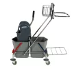 SPRiNTUS cărucior mop profesional cu două găleți 2x17 l