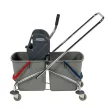 SPRiNTUS cărucior mop cu două găleți crom 2x27 l
