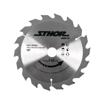 STHOR Disc TCT pentru lemn D160 T18 D20 (08819)