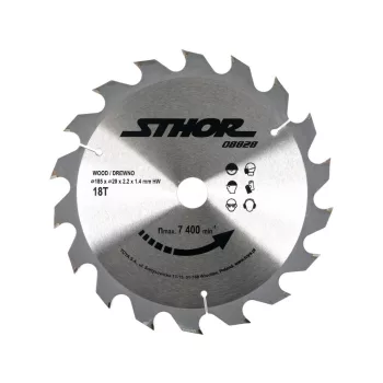 STHOR Disc TCT pentru lemn D185 T18 D20 (08828)