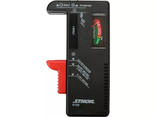 STHOR Tester baterii 1.5V / 9V (81700)