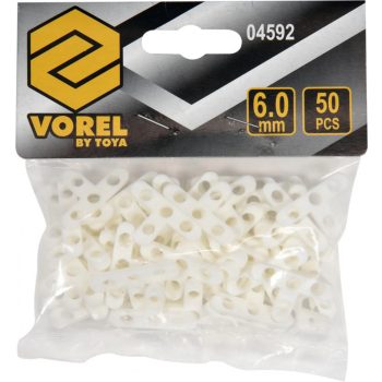 VOREL distantiere tip t, 6mm, 50 buc (4592)