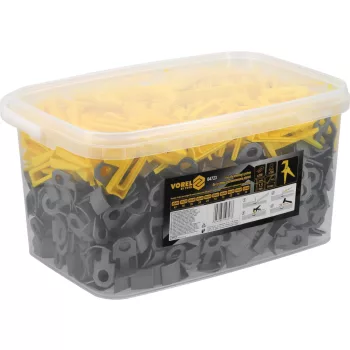   VOREL set cleme nivelare plăci pentru rost de 2 mm (900 buc.) (04723)