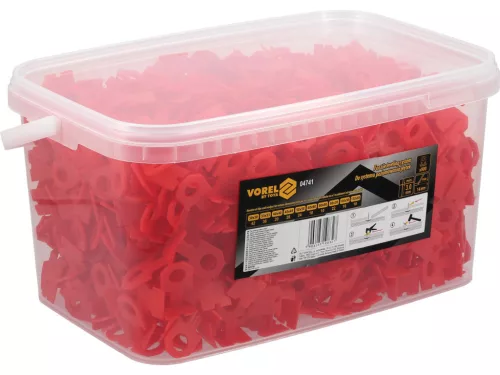 VOREL set pene nivelare plăci pentru rost 3 mm, 900 buc. (04741)