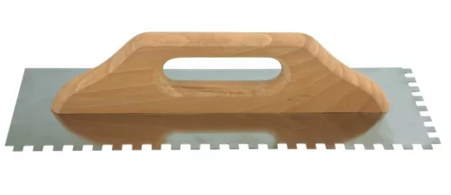 VOREL gletiera inox crestata 130x480 mm, 8x8 m (6670)