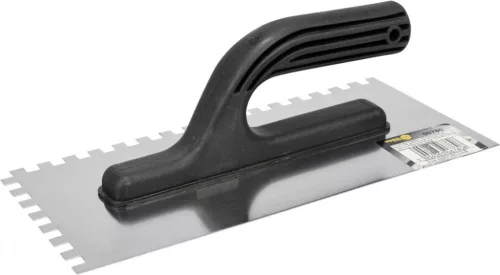 VOREL gletiera inox crestata 130x280 mm, 8x8 m (6780)