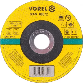 VOREL disc taiat piatra 125x3,2x22 mm (8672)