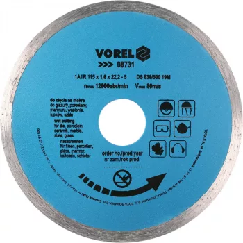 VOREL disc diamantat 115 mm (8731)
