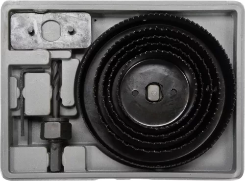 VOREL set carote lemn 64-127mm (22571)