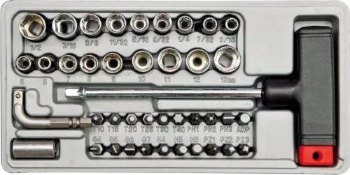 VOREL set surubelnita tip t - 41 piese (65150)