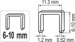 VOREL capsator tip ciocan, 6-10mm (71080)