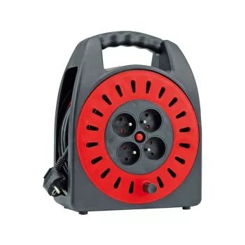 VOREL Tambur cablu prelungitor 30 m, 4 prize (72573)