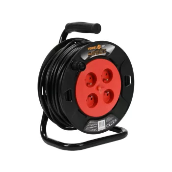 VOREL Tambur cablu prelungitor 40 m, 4 prize (82684)
