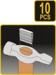 VOREL set pene pentru ciocan 10 piese (99472)