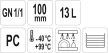YATO Vas plastic catering GN 1/1 100 mm (YG-00391)