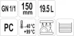 YATO Vas plastic catering GN 1/1 150 mm (YG-00392)