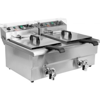 YATO Friteuză cu robinet de scurgere 2×16 l (YG-04634)