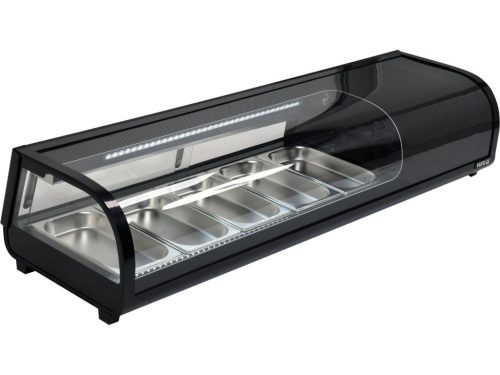 YATO Vitrină frigorifică pentru ingrediente 1350x420x265 mm neagră (YG-05001)