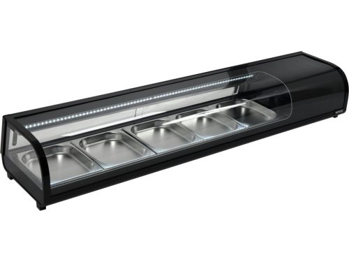 YATO Vitrină frigorifică pentru ingrediente 1800x420x265 mm neagră (YG-05005)