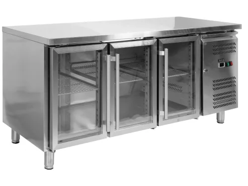 YATO Tejghea frigorifică cu geam 417 L (YG-05257)