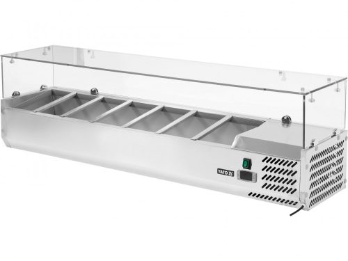 YATO Vitrină frigorifică pentru ingrediente 39,5x200x43,5 cm (YG-05322)