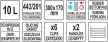 YATO Recipient 10L, 300×170 mm (YG-09200)