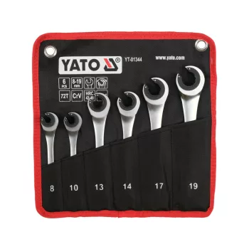   YATO set chei combinate deschise cu clichet, 6 piese (YT-01344)