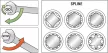 YATO Cheie combinată stea–fixă 19 mm cu clichet (YT-0165)